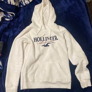 White Hollister Hoodie - Size S
